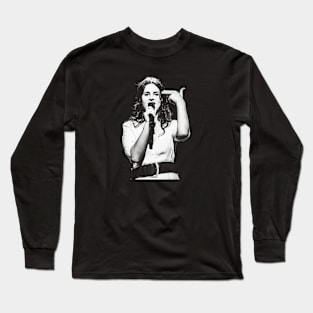 Memorable Hand Sign Lana Del Rey // Retro Design Long Sleeve T-Shirt